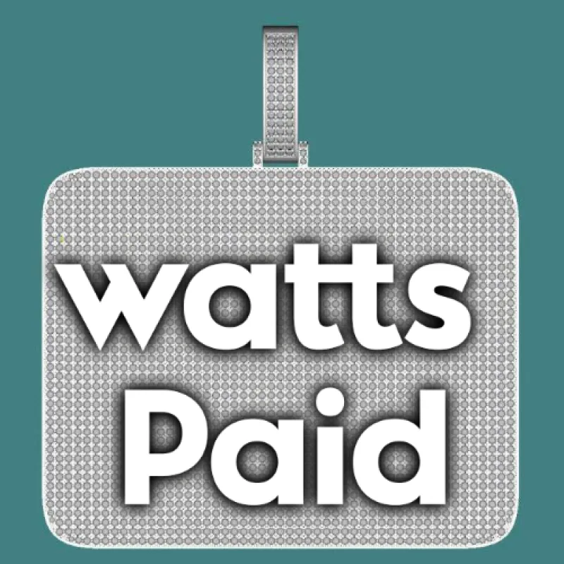 CUSTOM LETTER NECKLACE 3D BIG SQUARE sold by The GUU Shop