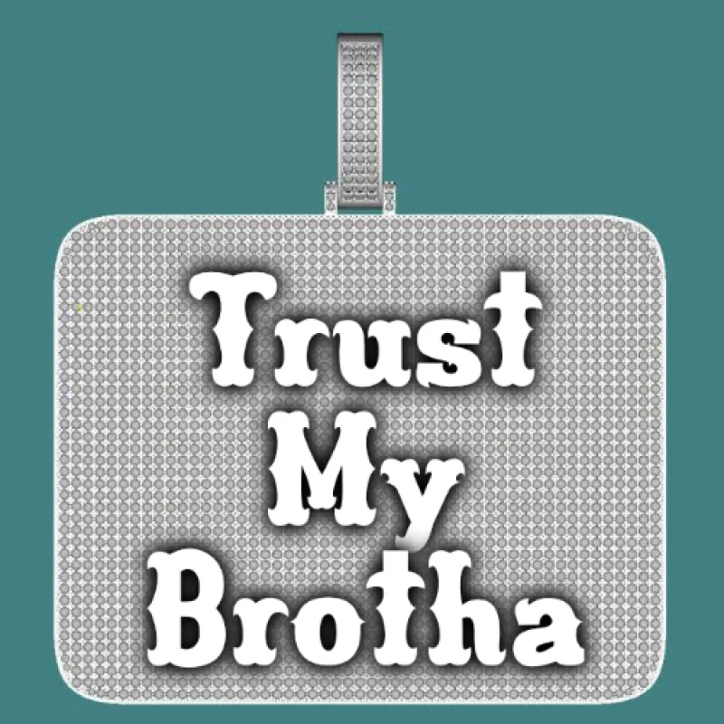 CUSTOM LETTER NECKLACE 3D BIG SQUARE sold by The GUU Shop