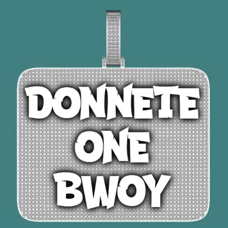 CUSTOM LETTER NECKLACE 3D BIG SQUARE sold by The GUU Shop