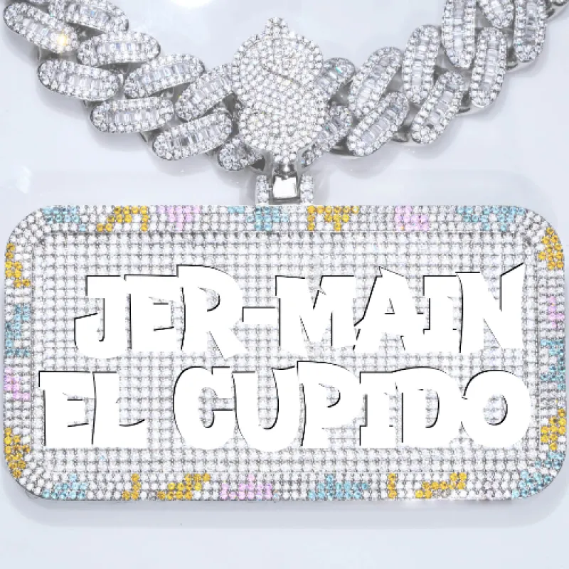 CUSTOM LETTER NECKLACE 3D COLORFUL SQUARE sold by The GUU Shop