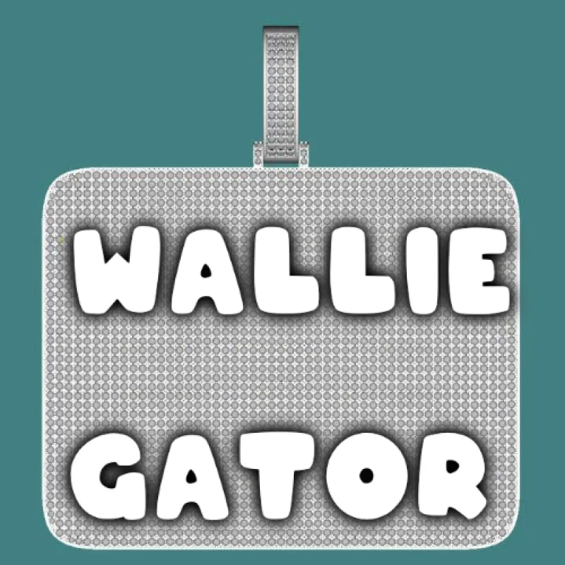 CUSTOM LETTER NECKLACE 3D BIG SQUARE sold by The GUU Shop