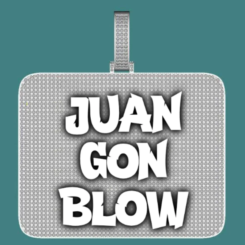 CUSTOM LETTER NECKLACE 3D BIG SQUARE sold by The GUU Shop