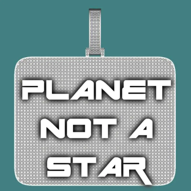 CUSTOM LETTER NECKLACE 3D BIG SQUARE sold by The GUU Shop