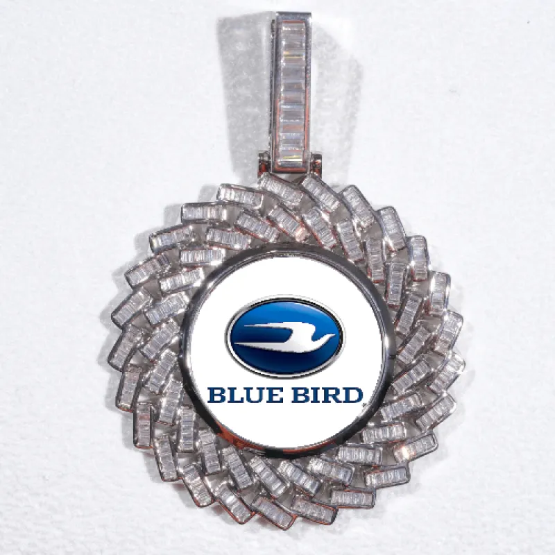 Large 3D Baguette Custom Picture Pendant sold by The GUU Shop