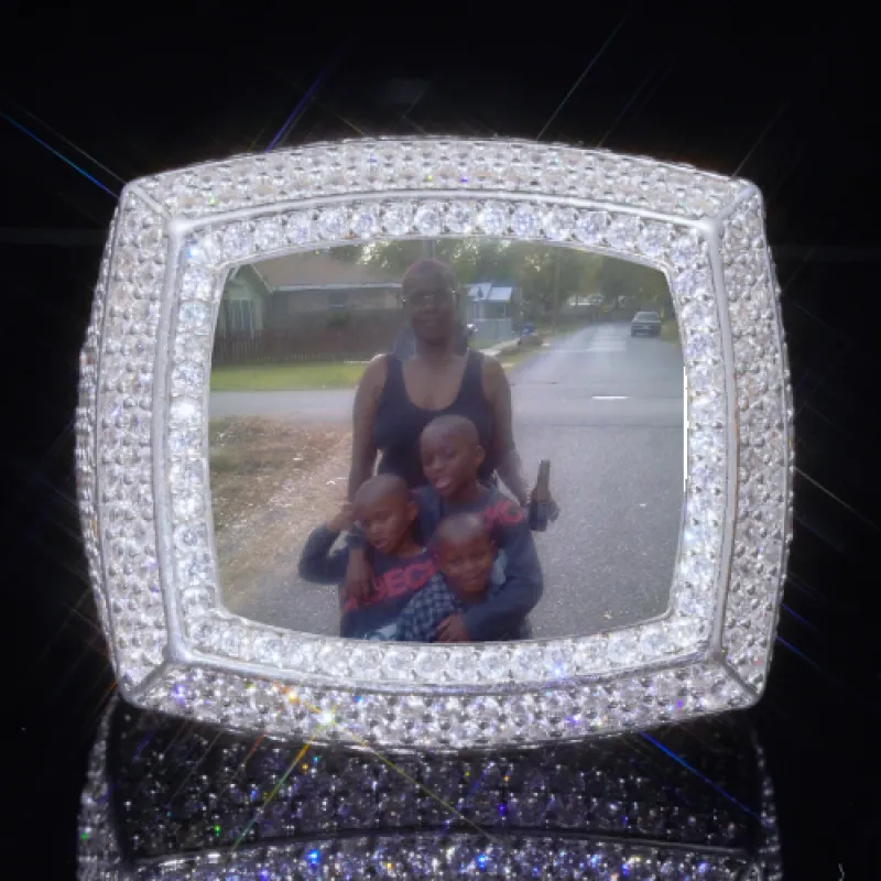 3D CUSTOM PICTURE ICED RING sold by The GUU Shop