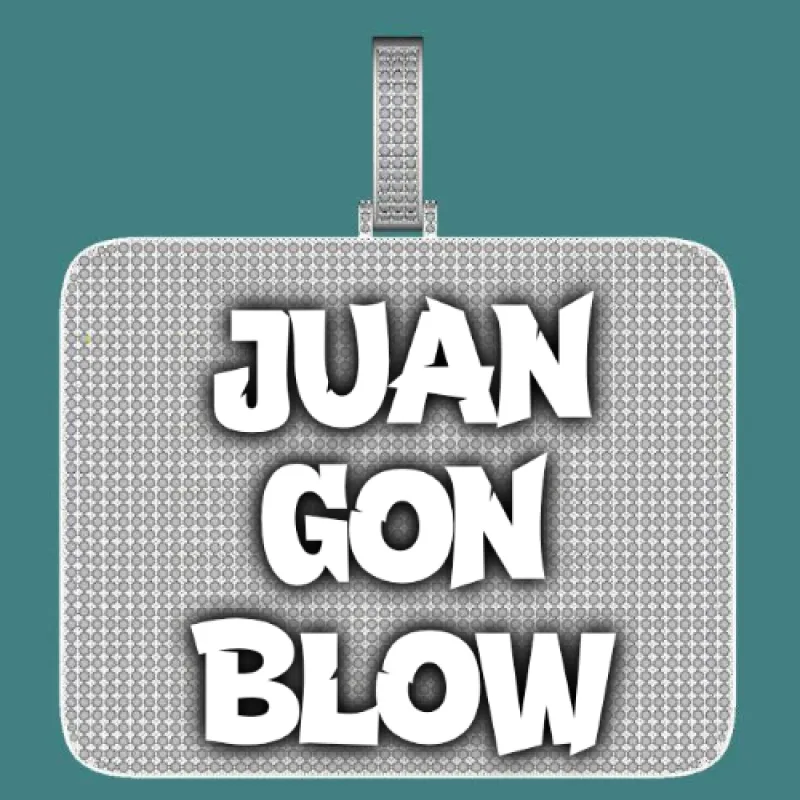 CUSTOM LETTER NECKLACE 3D BIG SQUARE sold by The GUU Shop