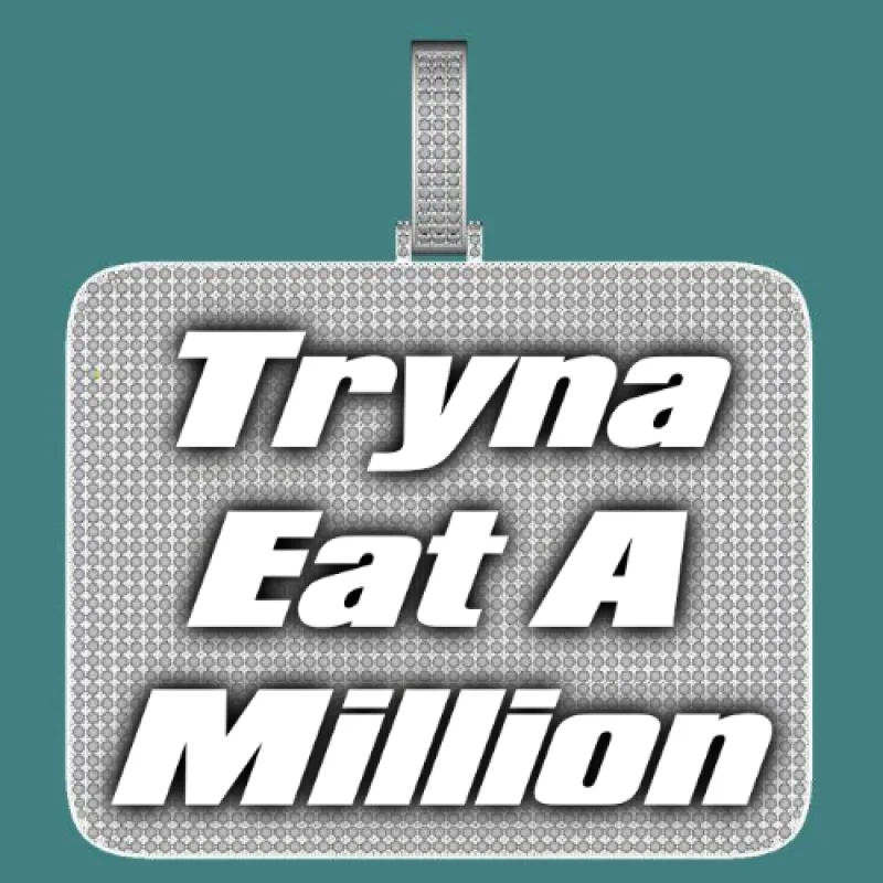 CUSTOM LETTER NECKLACE 3D BIG SQUARE made by The GUU Shop