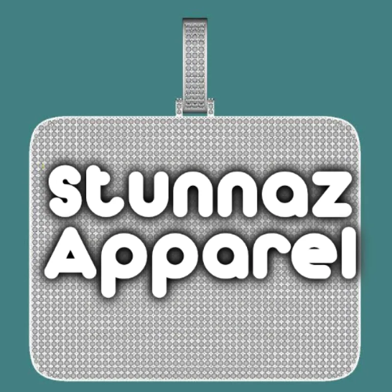 CUSTOM LETTER NECKLACE 3D BIG SQUARE sold by The GUU Shop