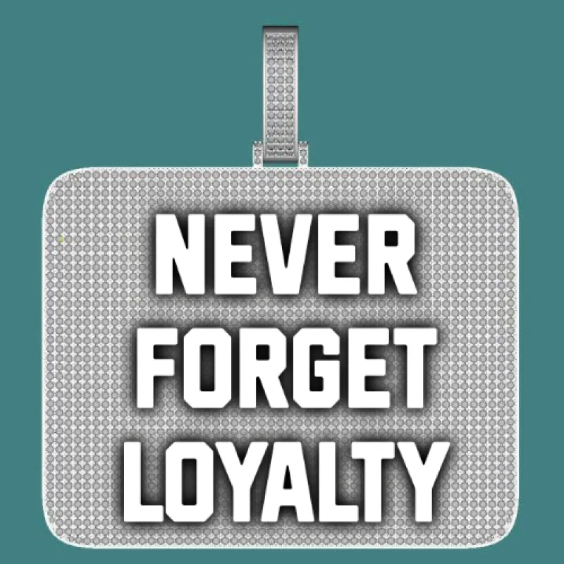 CUSTOM LETTER NECKLACE 3D BIG SQUARE sold by The GUU Shop