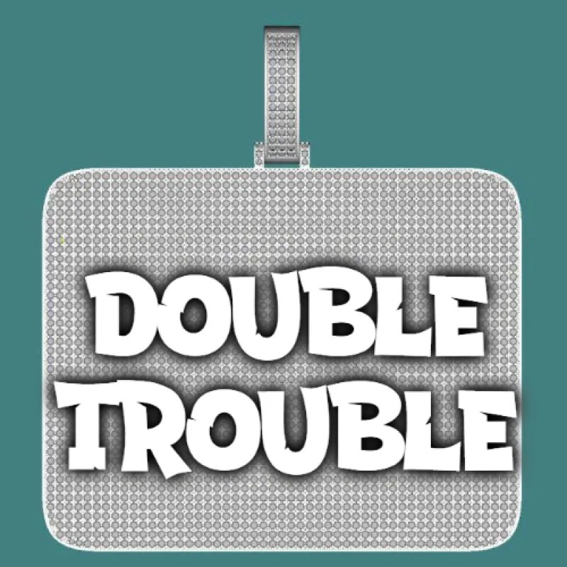 CUSTOM LETTER NECKLACE 3D BIG SQUARE sold by The GUU Shop