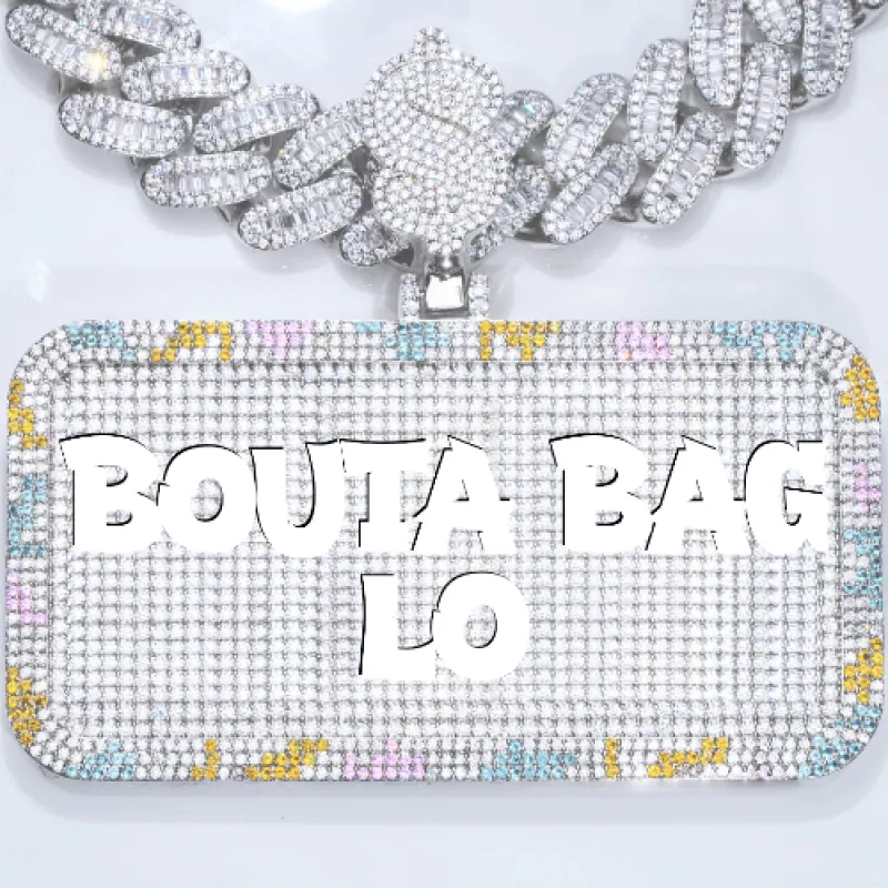 CUSTOM LETTER NECKLACE 3D COLORFUL SQUARE sold by The GUU Shop