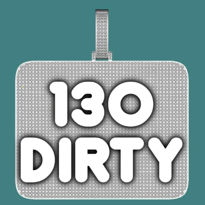 CUSTOM LETTER NECKLACE 3D BIG SQUARE sold by The GUU Shop