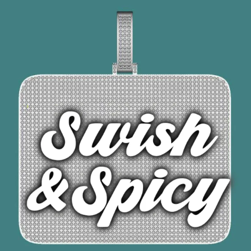 CUSTOM LETTER NECKLACE 3D BIG SQUARE made by The GUU Shop