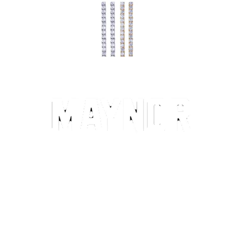 Custom Letters Baguette Two Layer Necklace made by The GUU Shop