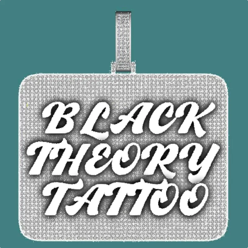 CUSTOM LETTER NECKLACE 3D BIG SQUARE sold by The GUU Shop