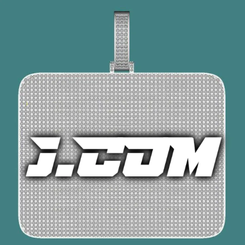 CUSTOM LETTER NECKLACE 3D BIG SQUARE made by The GUU Shop