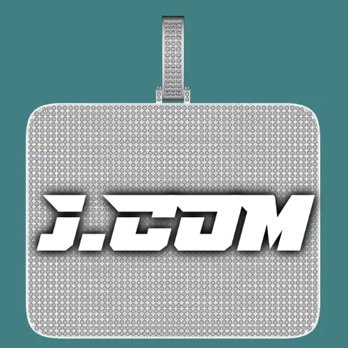 CUSTOM LETTER NECKLACE 3D BIG SQUARE sold by The GUU Shop