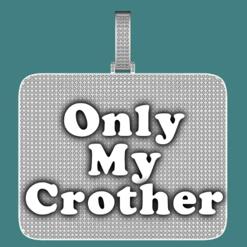 CUSTOM LETTER NECKLACE 3D BIG SQUARE sold by The GUU Shop