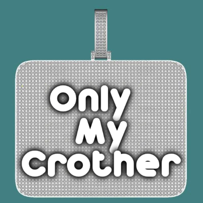 CUSTOM LETTER NECKLACE 3D BIG SQUARE sold by The GUU Shop