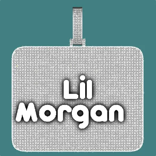 CUSTOM LETTER NECKLACE 3D BIG SQUARE sold by The GUU Shop