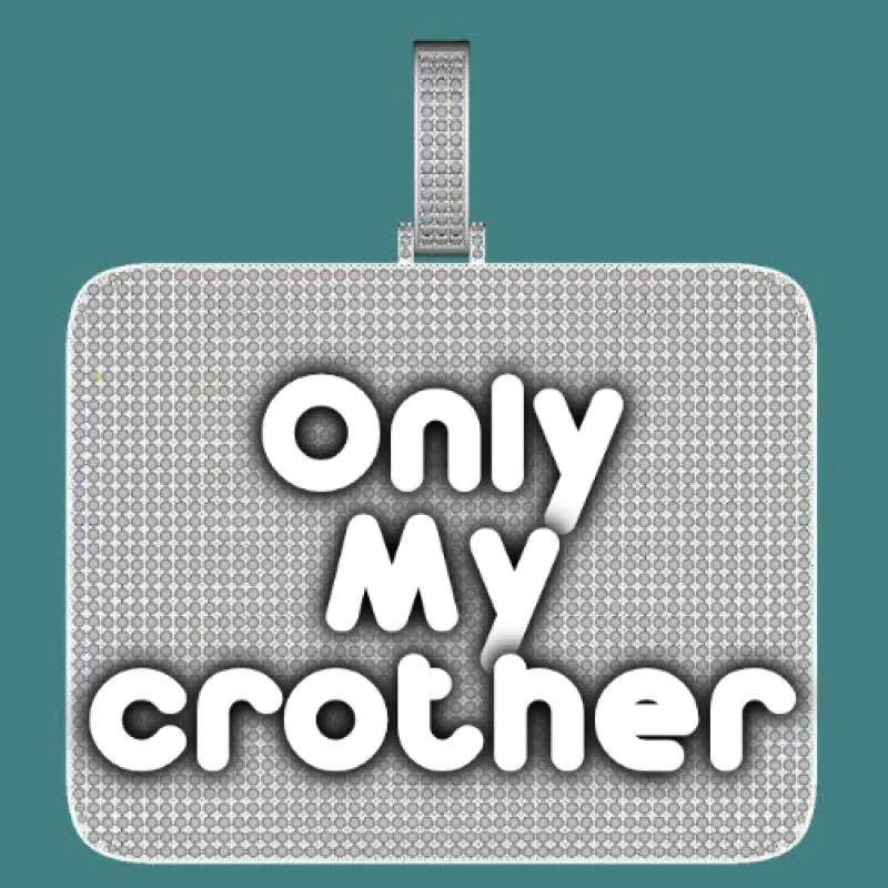 CUSTOM LETTER NECKLACE 3D BIG SQUARE sold by The GUU Shop