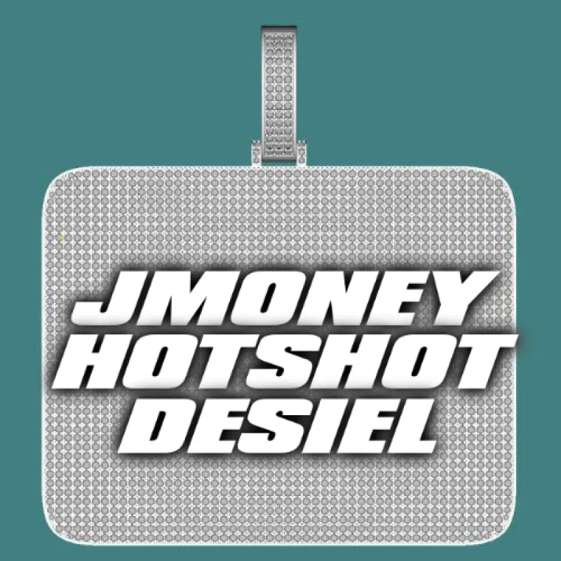 CUSTOM LETTER NECKLACE 3D BIG SQUARE sold by The GUU Shop