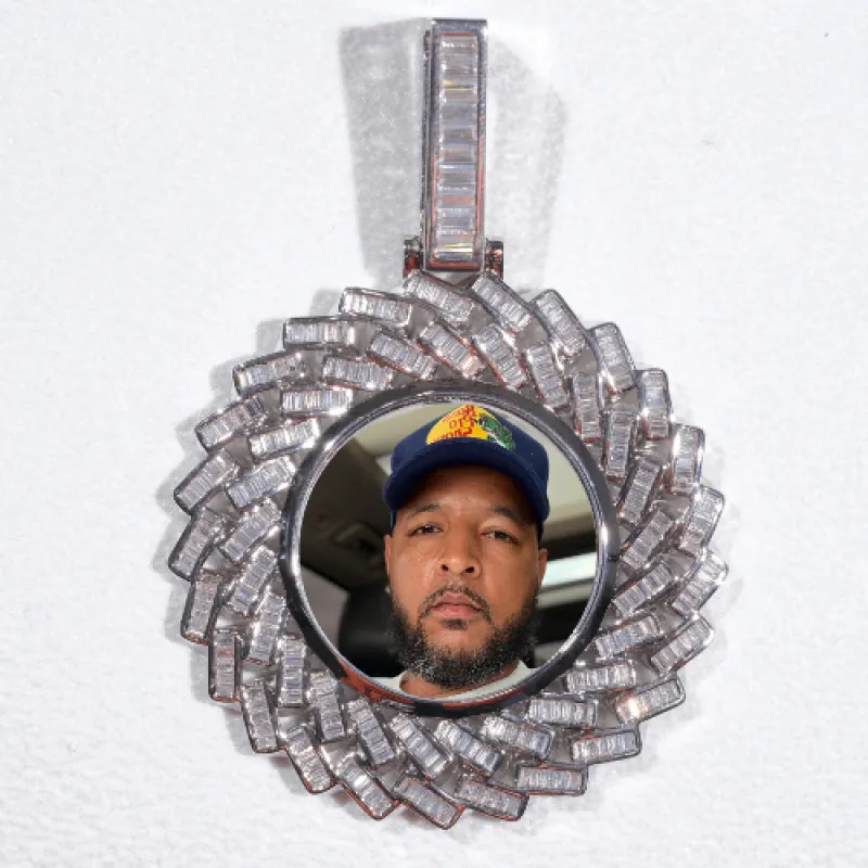 Large 3D Baguette Custom Picture Pendant sold by The GUU Shop