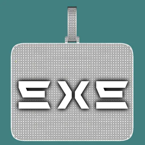 CUSTOM LETTER NECKLACE 3D BIG SQUARE sold by The GUU Shop