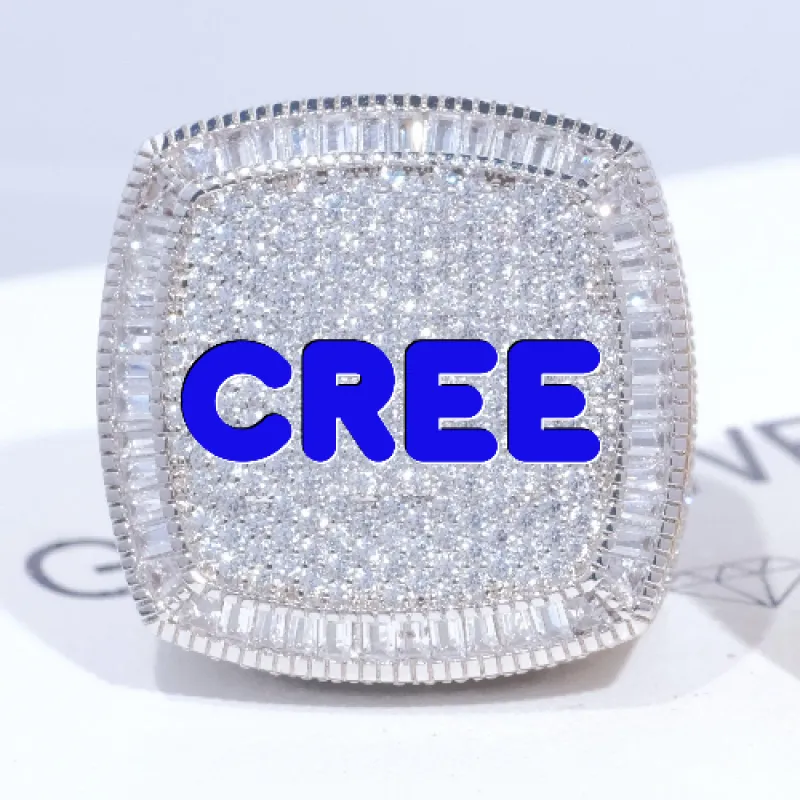 CUSTOM LETTER 3D ICED RING sold by The GUU Shop