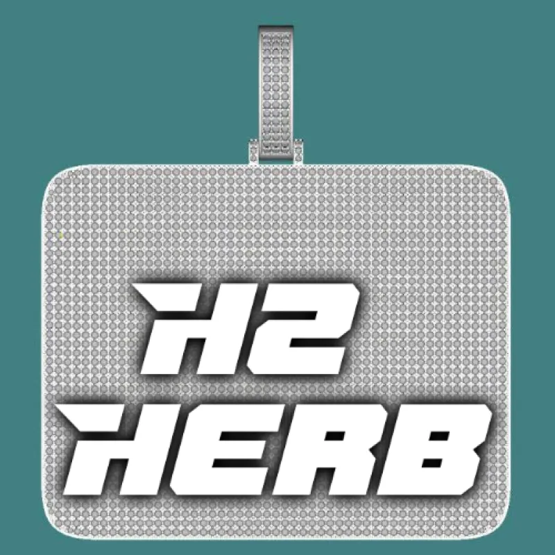 CUSTOM LETTER NECKLACE 3D BIG SQUARE sold by The GUU Shop