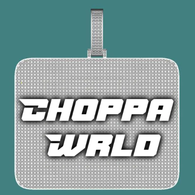 CUSTOM LETTER NECKLACE 3D BIG SQUARE sold by The GUU Shop