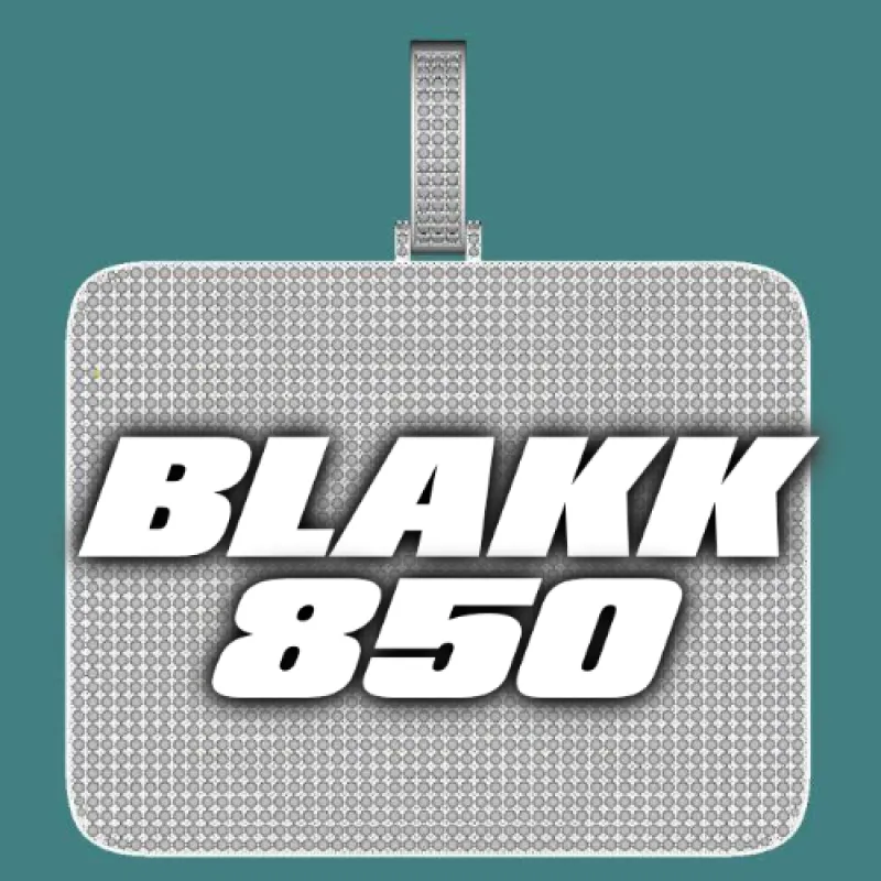 CUSTOM LETTER NECKLACE 3D BIG SQUARE sold by The GUU Shop