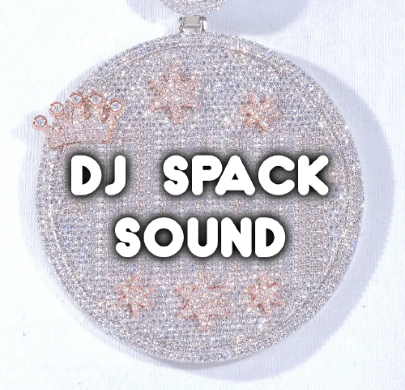 CUSTOM LETTER NECKLACE 3D BIG CROWN DISC sold by The GUU Shop