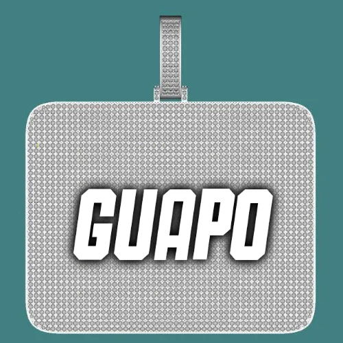 CUSTOM LETTER NECKLACE 3D BIG SQUARE sold by The GUU Shop