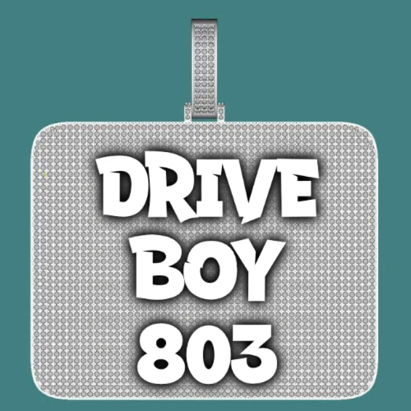 CUSTOM LETTER NECKLACE 3D BIG SQUARE sold by The GUU Shop