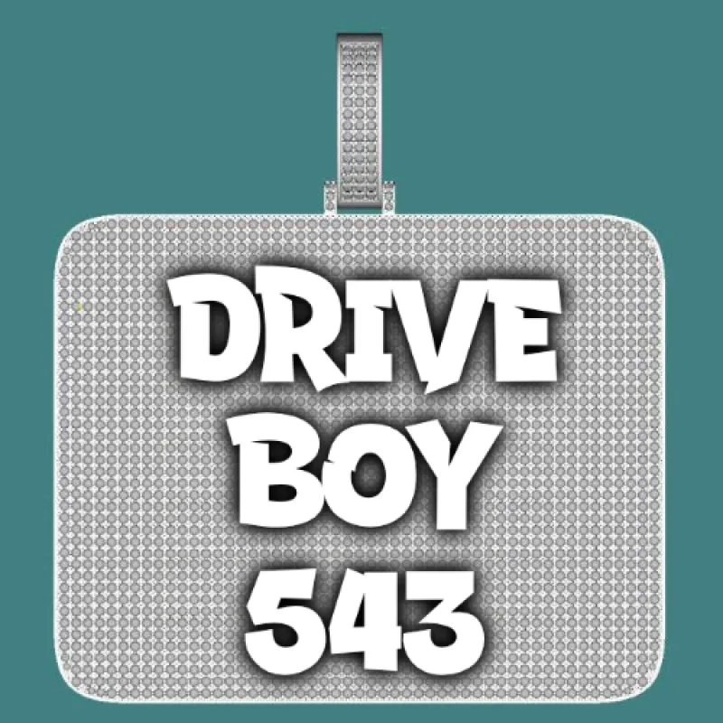 CUSTOM LETTER NECKLACE 3D BIG SQUARE sold by The GUU Shop