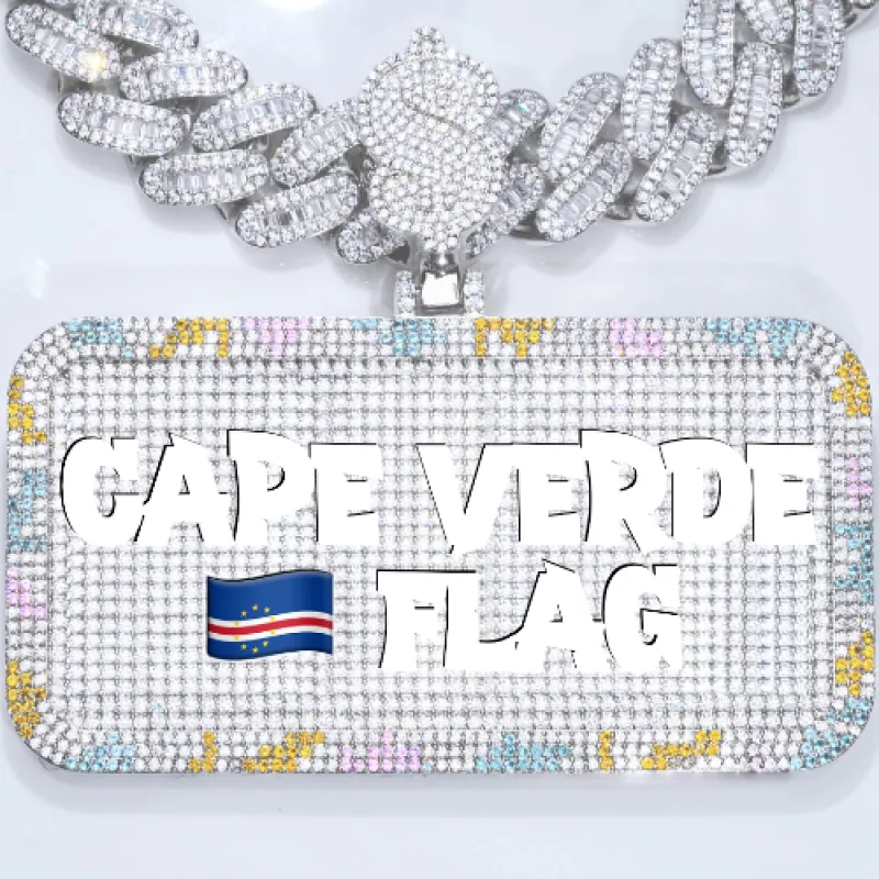 CUSTOM LETTER NECKLACE 3D COLORFUL SQUARE sold by The GUU Shop