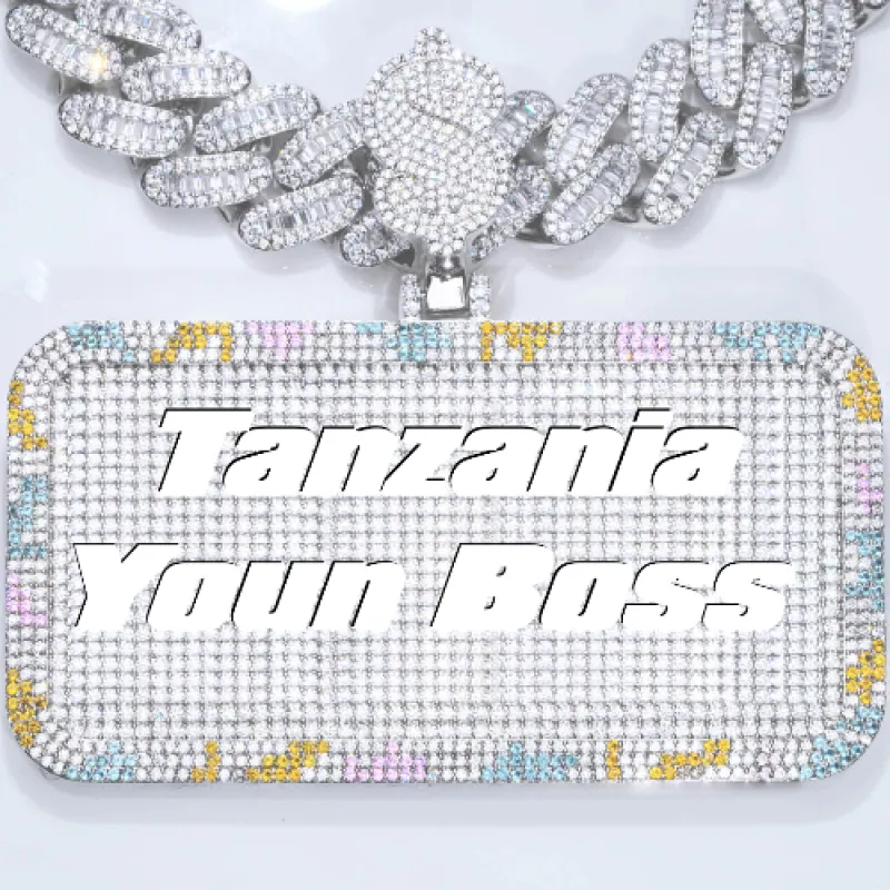 CUSTOM LETTER NECKLACE 3D COLORFUL SQUARE sold by The GUU Shop