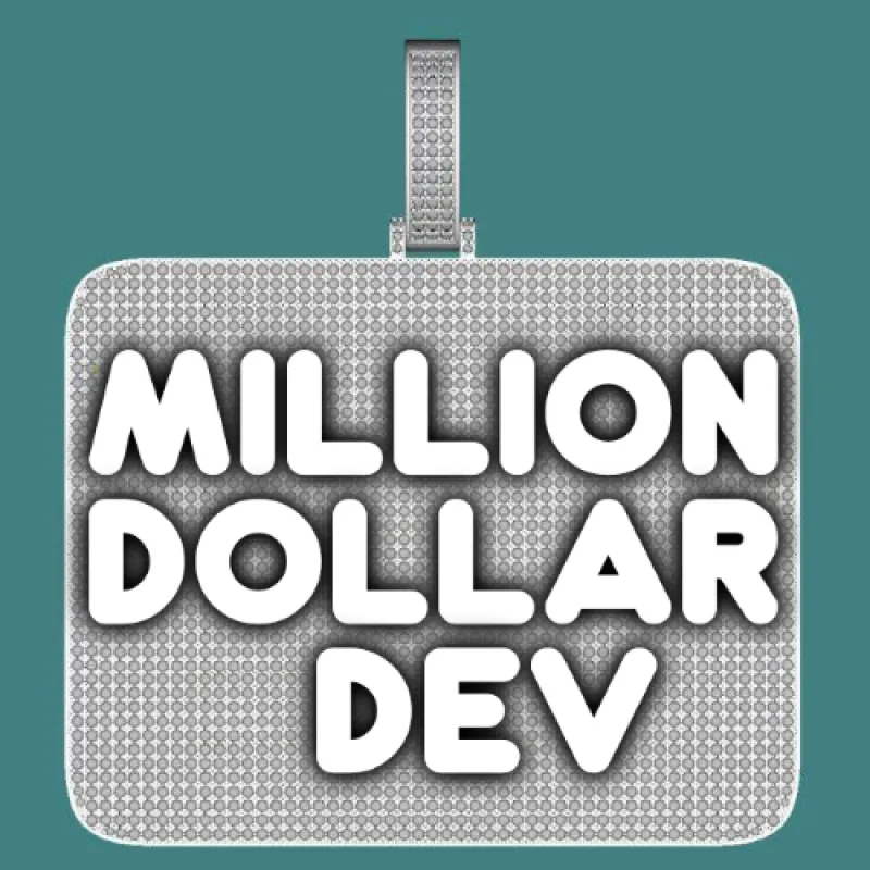 CUSTOM LETTER NECKLACE 3D BIG SQUARE sold by The GUU Shop