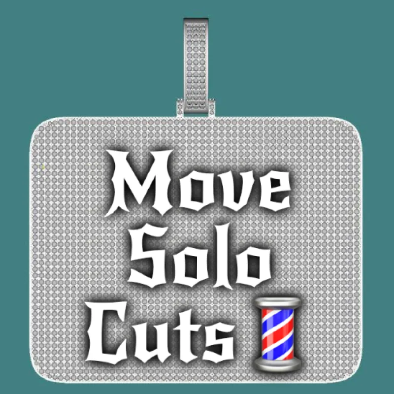 CUSTOM LETTER NECKLACE 3D BIG SQUARE sold by The GUU Shop