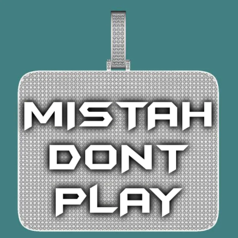 CUSTOM LETTER NECKLACE 3D BIG SQUARE sold by The GUU Shop