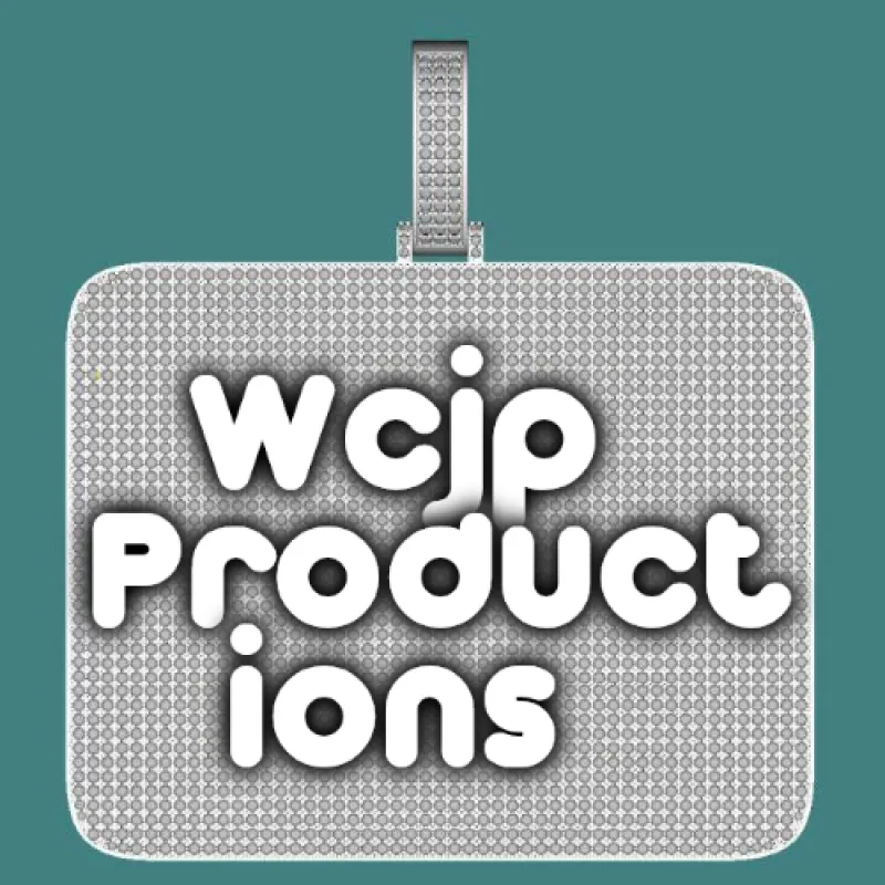 CUSTOM LETTER NECKLACE 3D BIG SQUARE sold by The GUU Shop