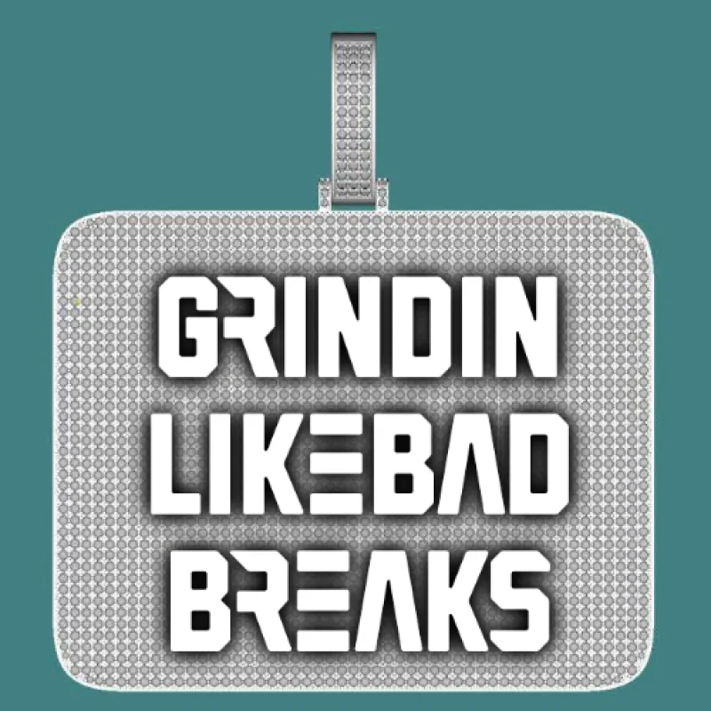 CUSTOM LETTER NECKLACE 3D BIG SQUARE sold by The GUU Shop