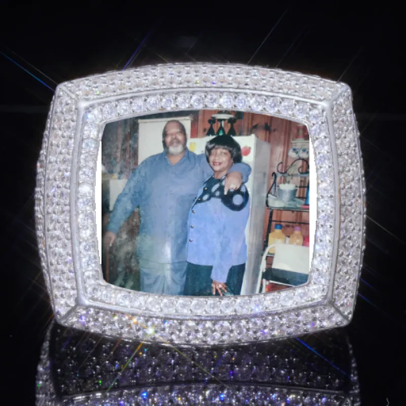 3D CUSTOM PICTURE ICED RING sold by The GUU Shop