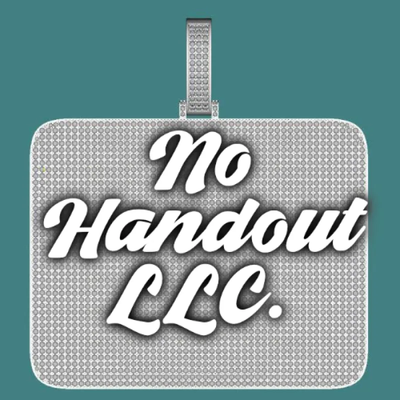 CUSTOM LETTER NECKLACE 3D BIG SQUARE sold by The GUU Shop