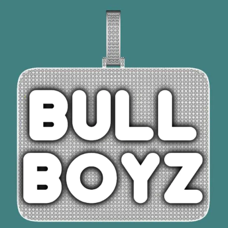 CUSTOM LETTER NECKLACE 3D BIG SQUARE sold by The GUU Shop