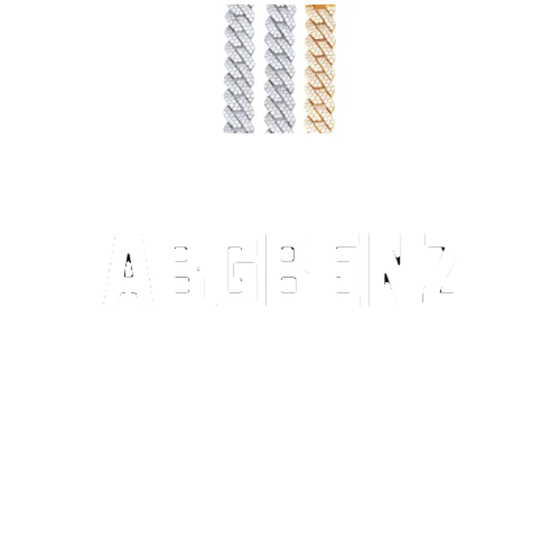 Custom Letters Baguette Two Layer Necklace made by The GUU Shop