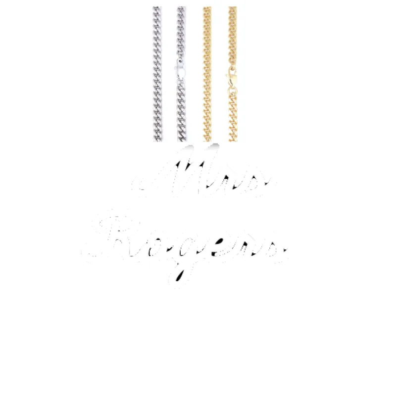 Script Custom Letter Necklace sold by The GUU Shop