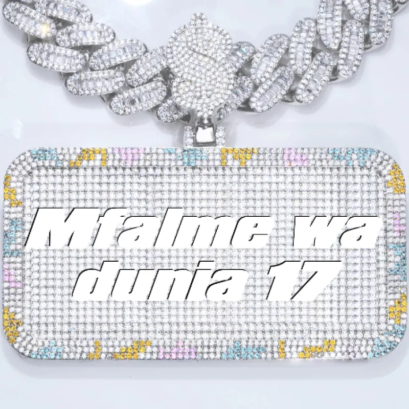 CUSTOM LETTER NECKLACE 3D COLORFUL SQUARE sold by The GUU Shop