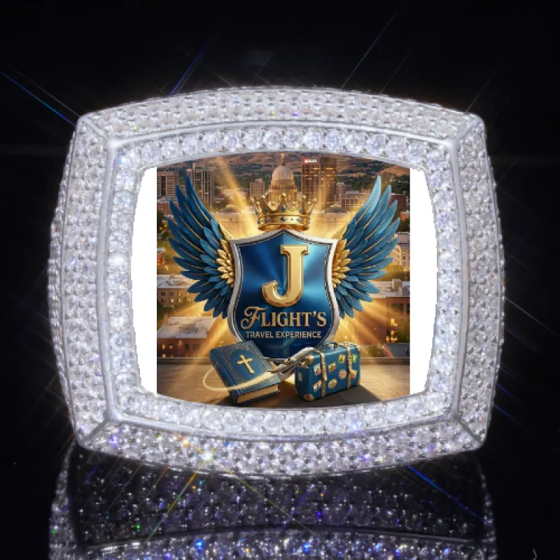 3D CUSTOM PICTURE ICED RING sold by The GUU Shop